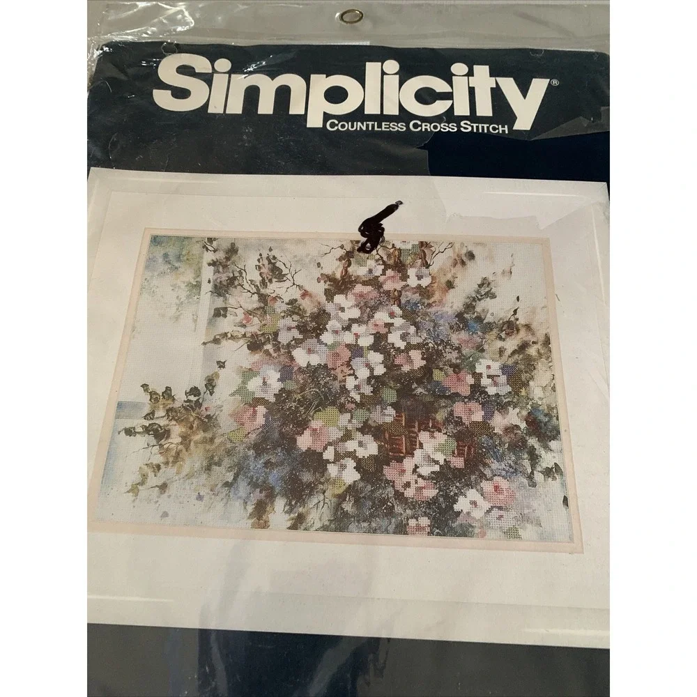 Simplicity cross stitch Welcome Home Floral